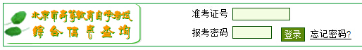 2015年4月北京市自考成绩查询入口